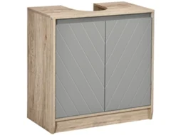 Mesa de Apoio Lateral Redonda Madeira S/MARCA