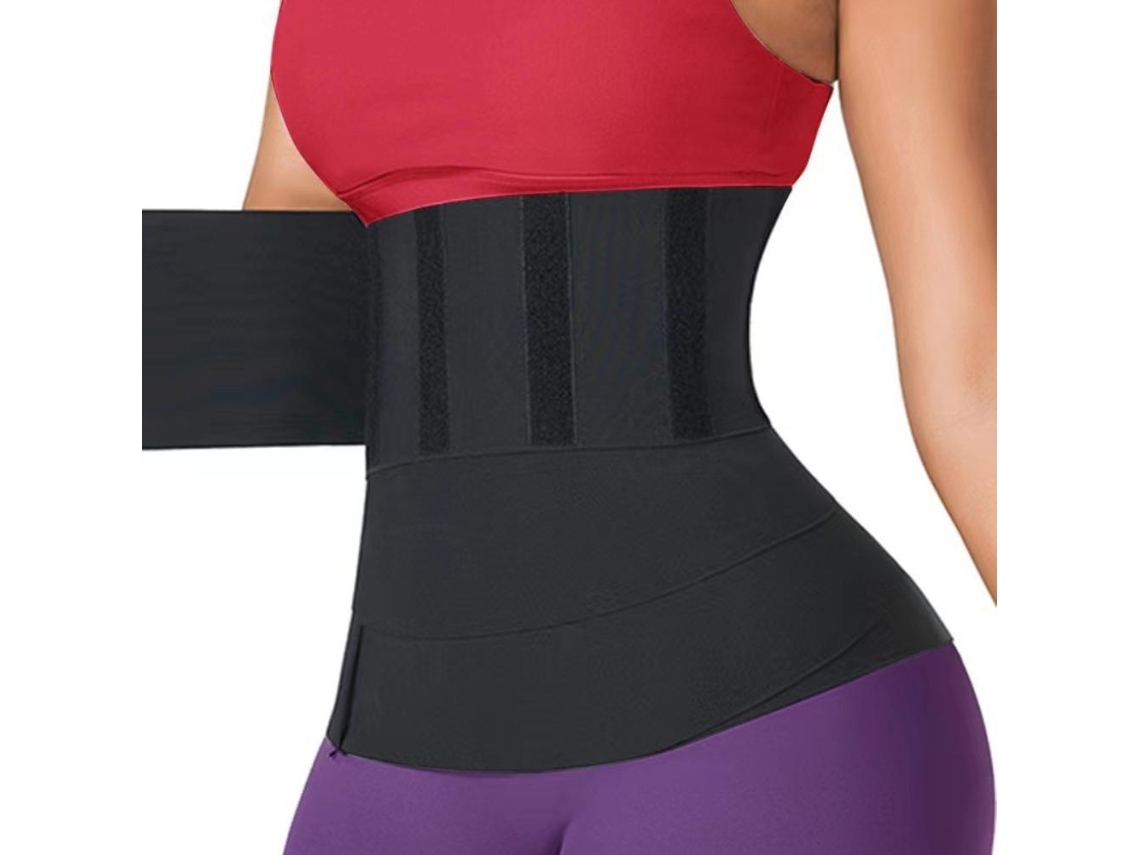 Treinador de cintura para mulheres, ajustável, com fecho de gancho e olho, para fitness e esportes | S/MARCA