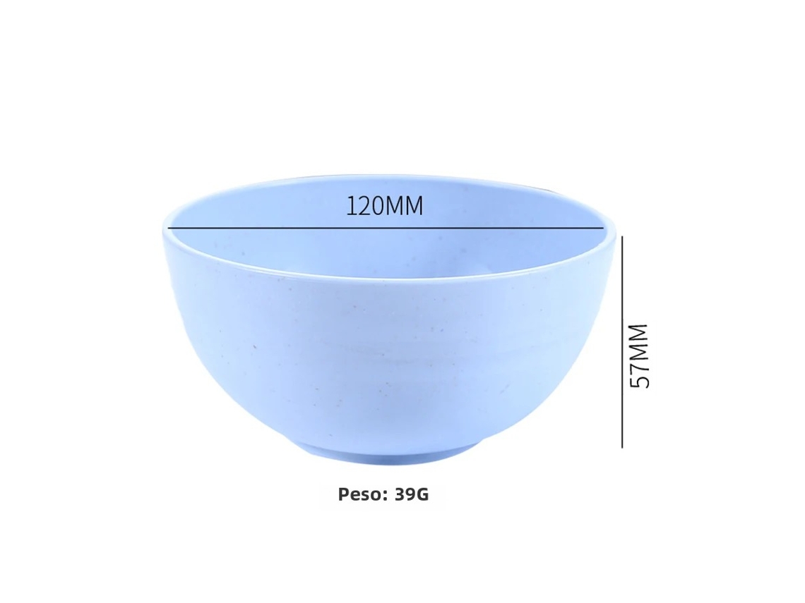 Tigela De Cozinha Ecológica De Plástico Sólido De 15 Cm (6 Polegadas), Tamanho Pequeno (azul), Com Grande Capacidade.