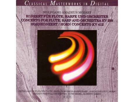 Cd Konzert Für Flöte, Harfe Und Orchester Concerto For Flute, Harp And Orchestra Kv 299 412 Amco Tonträger Vertriebs Gmbh