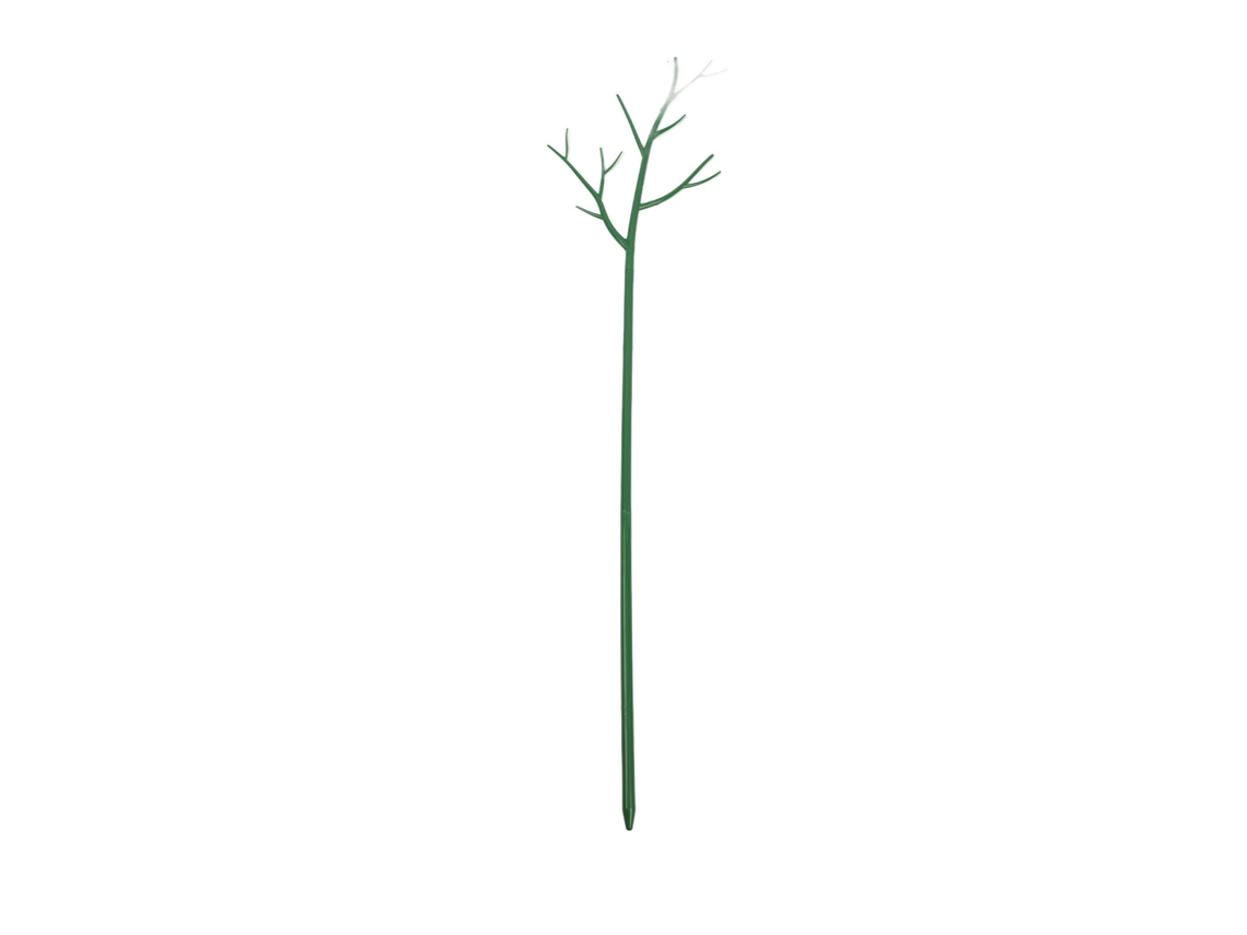 Estaca de plástico para suporte de plantas trepadeiras, jardim de tomates e vinhas.