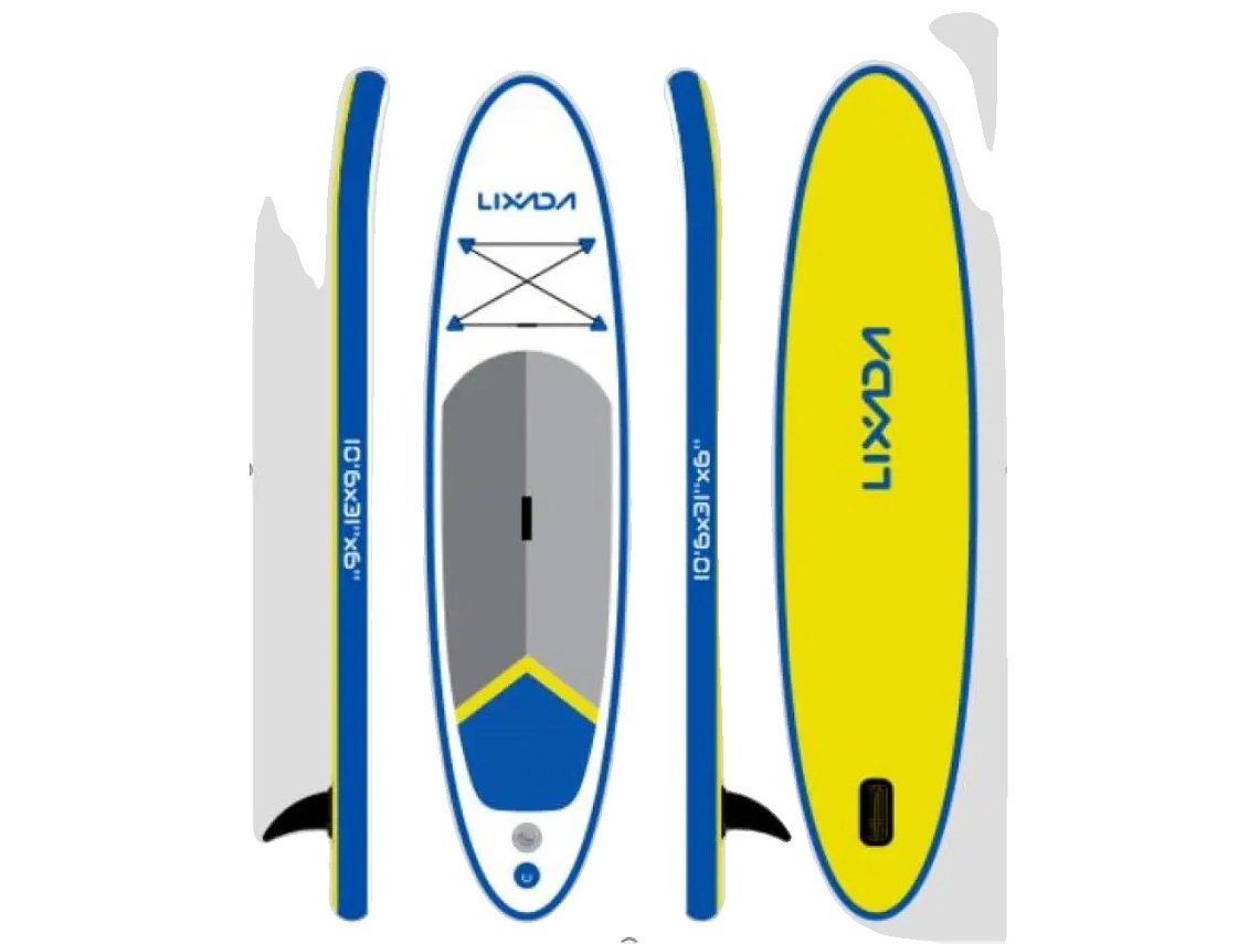 Prancha De Stand Up Paddle Inflável, 6 Polegadas De Espessura, Remo Ajustável Com Bomba Oem