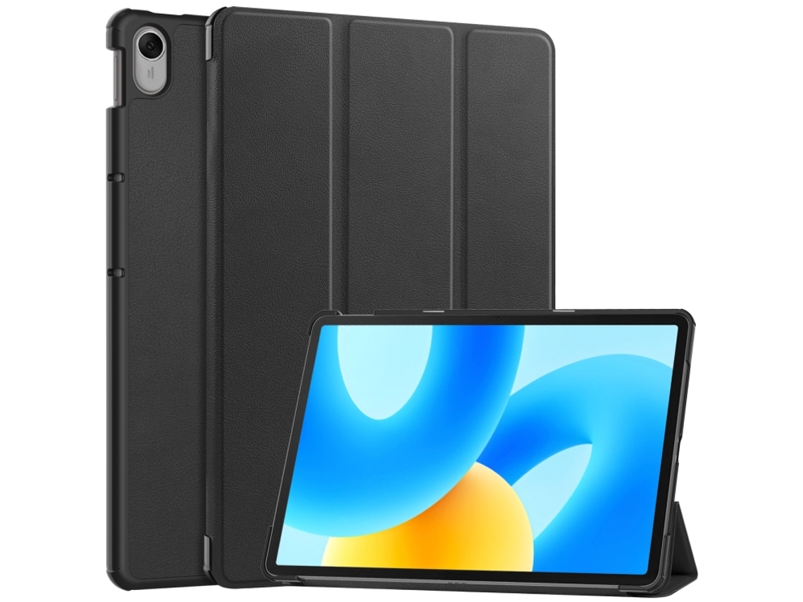 Capa De Couro Com Três Dobras Textura Custer Halinuia Para Tablet Huawei Matepad 11.5 2023