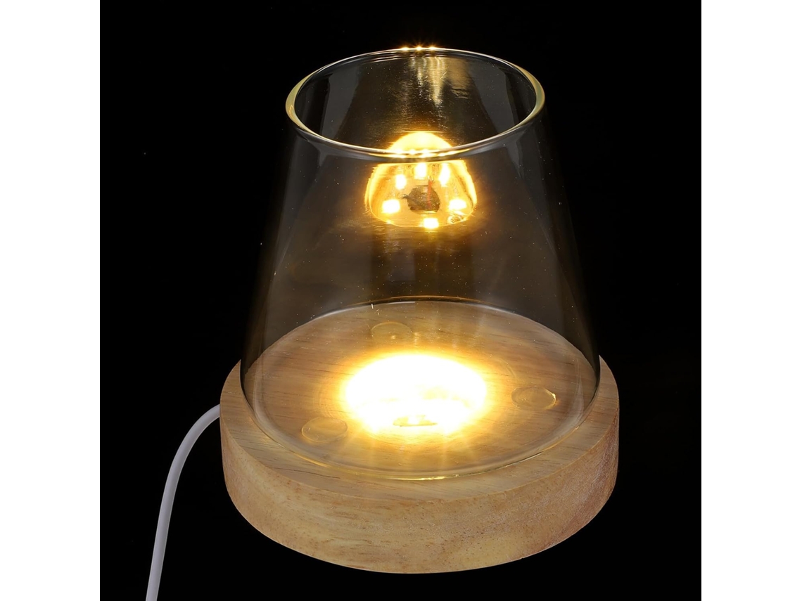 Base De Luz Em Porcelana E Vidro, Objeto Decorativo Típico De Bugie.
