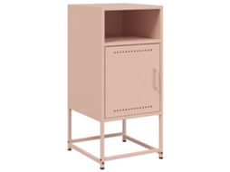 Mesa de Cabeceira 36x39x78 Cm Aço Rosa MAISON EXCLUSIVE
