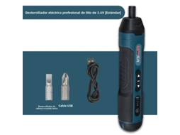 Conjunto De 2 Chaves De Fenda Elétricas Recarregáveis De 3,6 V E 1300 Mah, Com 4 Níveis De Torque E Bateria Inclusa.