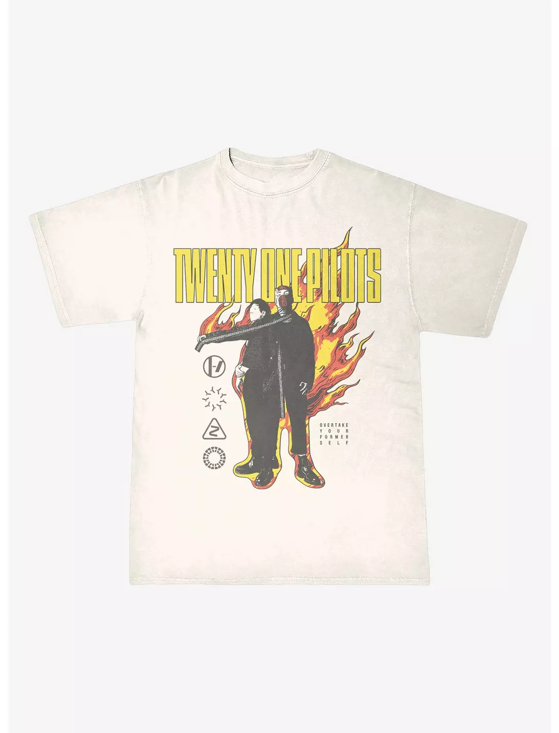 Twenty One Pilots On Fire T shirt Unisex Adults Size:s ROCKINSTONE