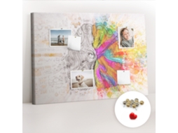 Quadro De Cortiça Abstração Cerebral Para O Corredor Espelharte (70x100 Cm)