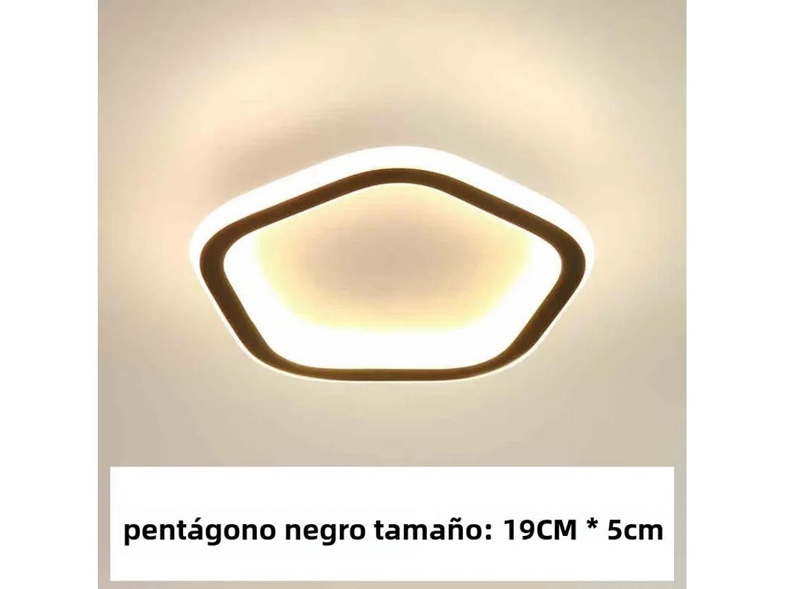 Luminária Led Moderna para Corredor em Estilo Nórdico MDUG (preto 25w)