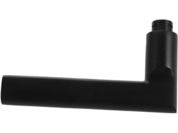 Maçaneta Holibanna Para Portas De Banheiro E Quarto, Alavanca Reversível De Metal Preto Para Portas Internas Madeira