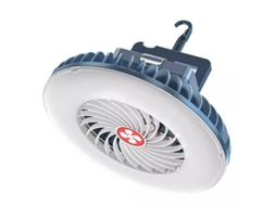 Ventilador Portátil Para Camping Com Lanterna Led, Silencioso E Com 3 Velocidades, Recarregável Via Usb, Viagens E Emergências, Para Camping