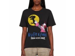 Rockinstone Killer Klowns Shadow Puppet Show Black Adult T-shirt Size:xl
