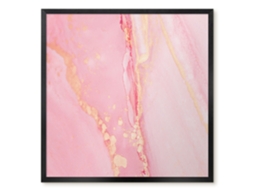 Quadro magnético de parede com ondas sutis para o quarto Espelharte (50x50 cm)
