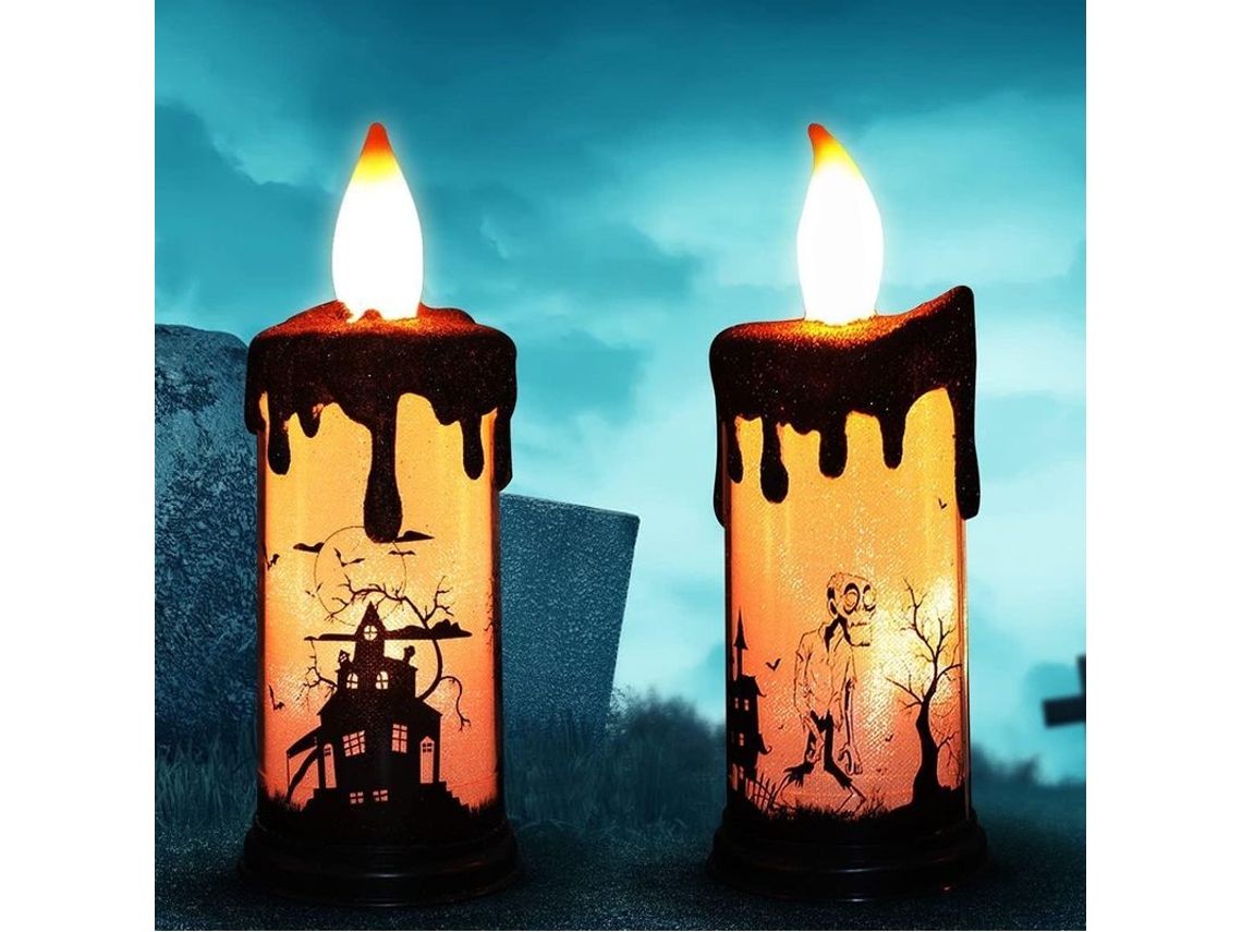 Velas Sem Chama de Halloween com Bateria | S/MARCA