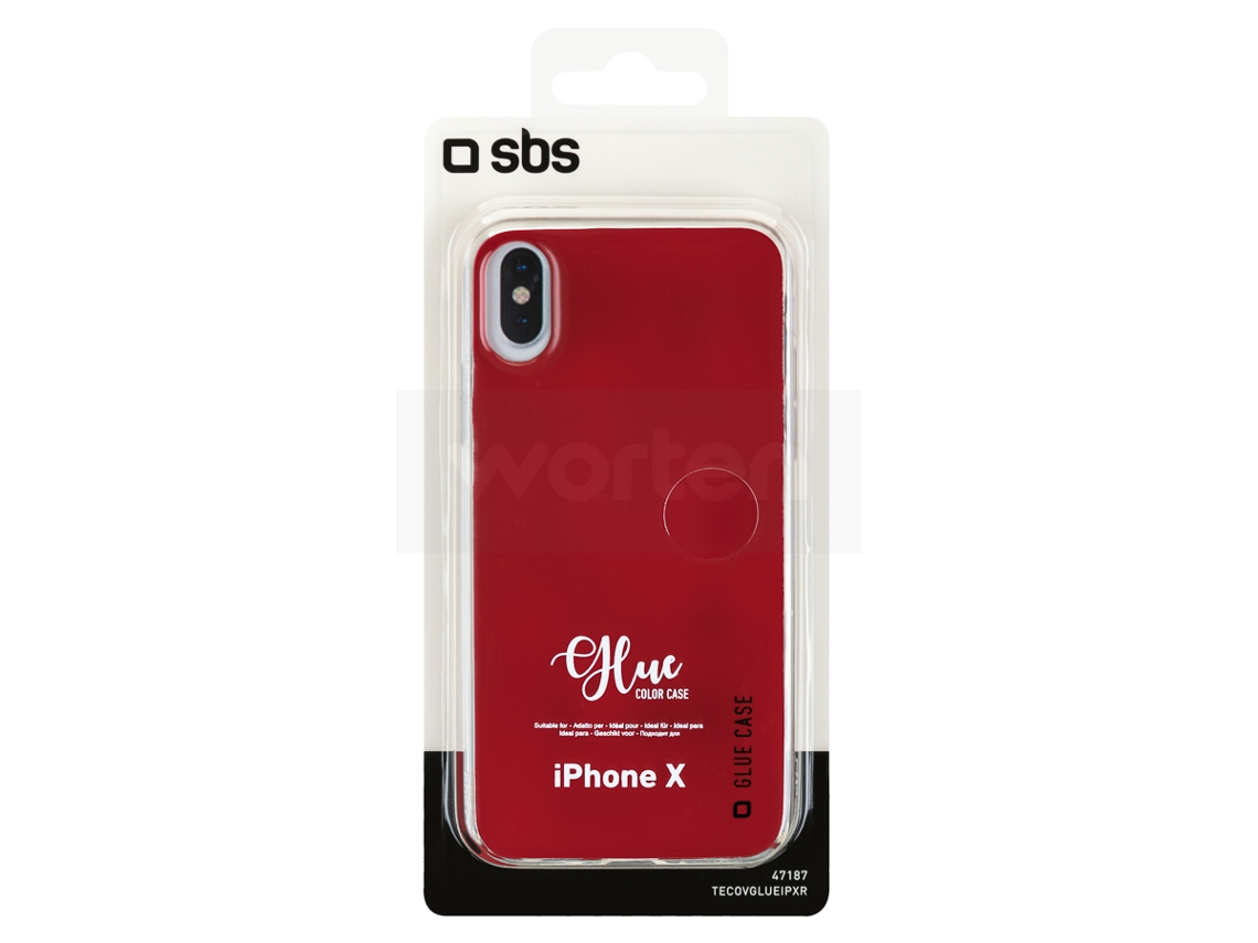 Capa iPhone X, XS SBS Glue Vermelho