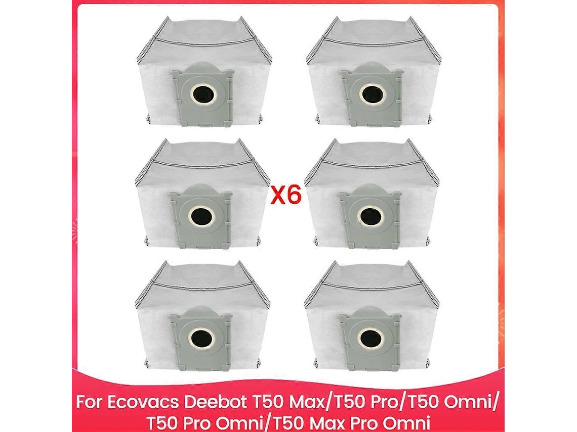 Saco Para Pó Ecovacs T50, Compatível Com 6pcs, 6 Unidades