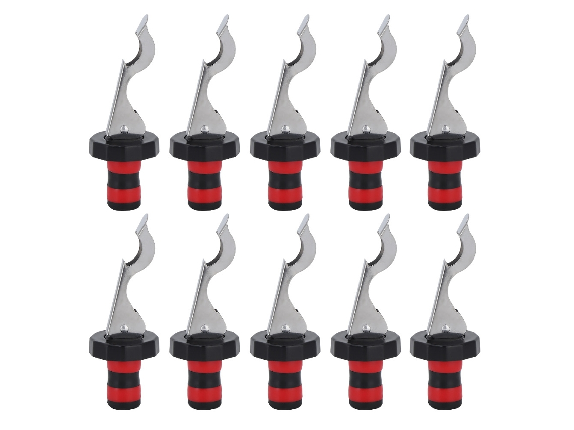 Eyf rolha de Vinho Silicone com Vácuo 10pcs Aço Inoxidável Pressão Manual Ferramenta Cozinha