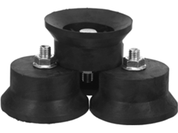 Pés De Borracha Antivibração M8 Air Para Compressor De Amortecedor