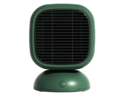 Omni calentador Eléctrico de Mesa Cerámico com Ventilador de Alto Rendimento e Proteção Contra Sobreaquecimento 400w Verde Hojas de Pino