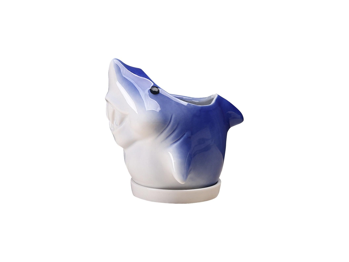 Ornamento De Golfinho Fofo, Cacto Animal Em Cerâmica, Vaso De Flor Personalizado