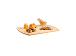 Tábua De Corte E Cobertura Multifuncional De Bambu 76x56 Cm Para Cozinhas Compactas Tekmaquinas