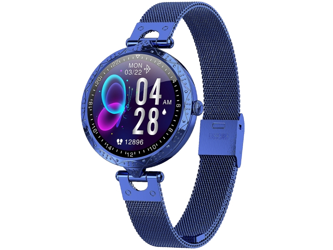 Smartwatch À Prova Dágua Com Tela Ips De 1,09 Polegadas, Monitoramento Do Sono E Da Oxigenação Sanguínea. (azul)
