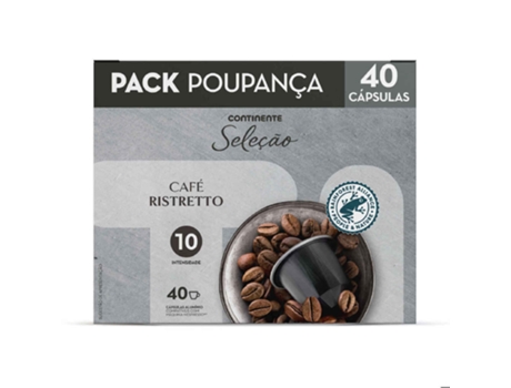 Cápsulas de Café Ristretto Int 10 Pack Poupança CONTINENTE SELEÇÃO