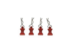2026 4 Clips de Carcasa Tipo R Con Soporte de Aluminio para Coches Rc Axial Scx10 Trx4 1/8 1/10 1/12