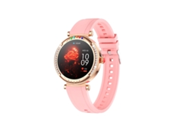 Smart Watch Cf33 1 27 Polegadas Ip67 À Prova de Água Mais de 100 Modos Desportivos Rosa YEMAESRE