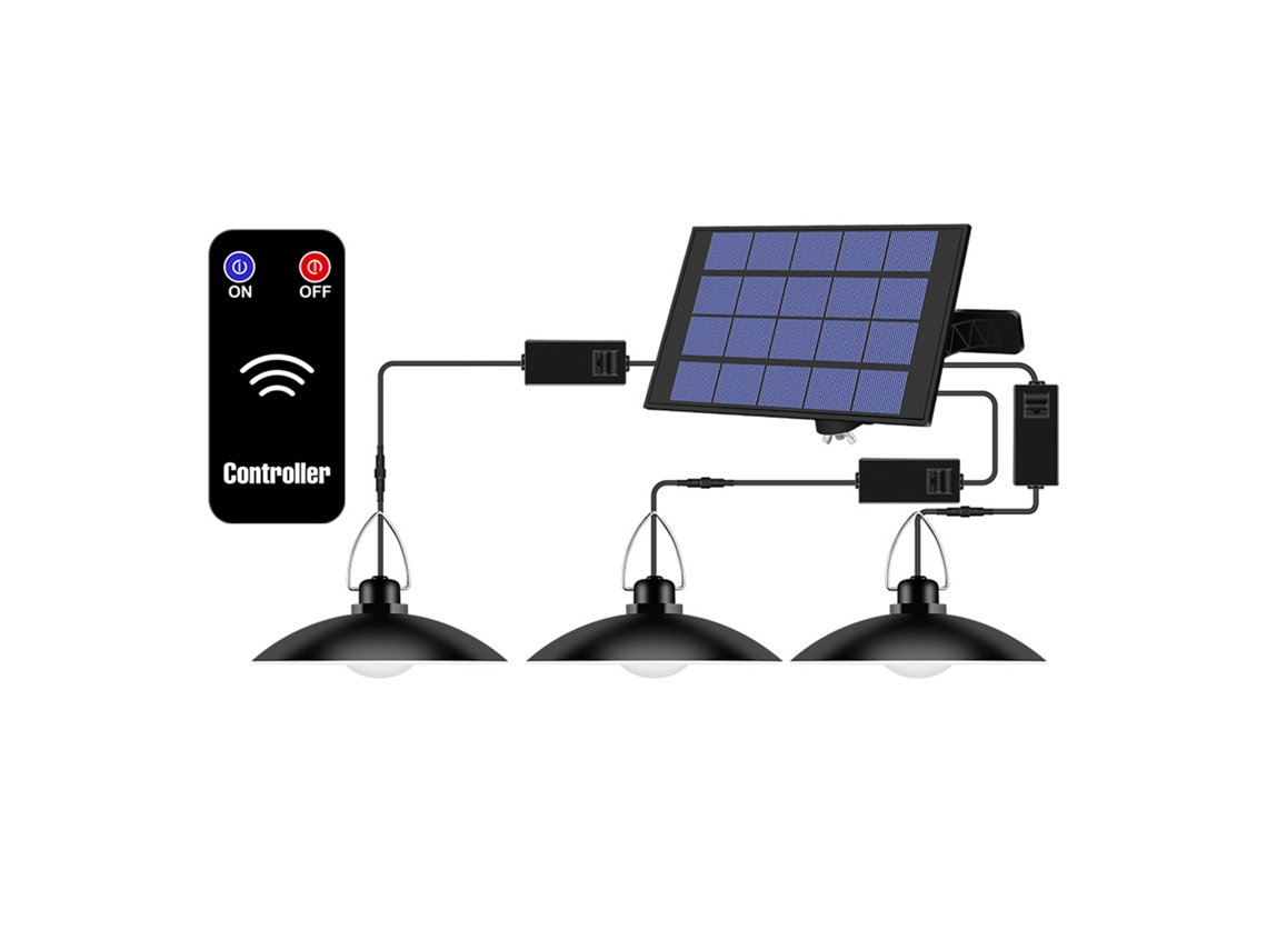 Luz de Pendente Solar com LED IP65 | S/MARCA