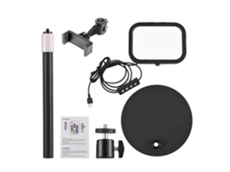2 Pacotes De Painel De Luz Led 12w Para Conferências Zoom 3000k-6500k Com Suporte Ajustável E Suporte Para Telefone Usb Para Escritório E Lar