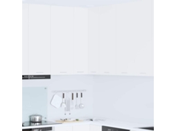 Vidaxl Armário Suspenso Branco 57 X 57 X 100 Cm Madeira Processada