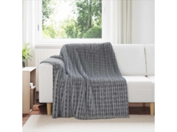 Vidaxl Cobertor Cinza Escuro 200 X 150 Cm 0.78 Kg Lã