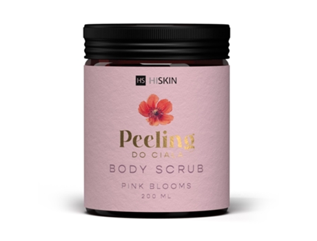 Esfoliante Corporal Hiskin Lady Flores, Peônia Rosa, 200 Ml