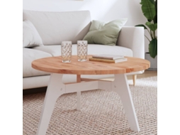 Vidaxl Tampo De Mesa Redondo Ø80x2,5 Cm Madeira De Faia Maciça
