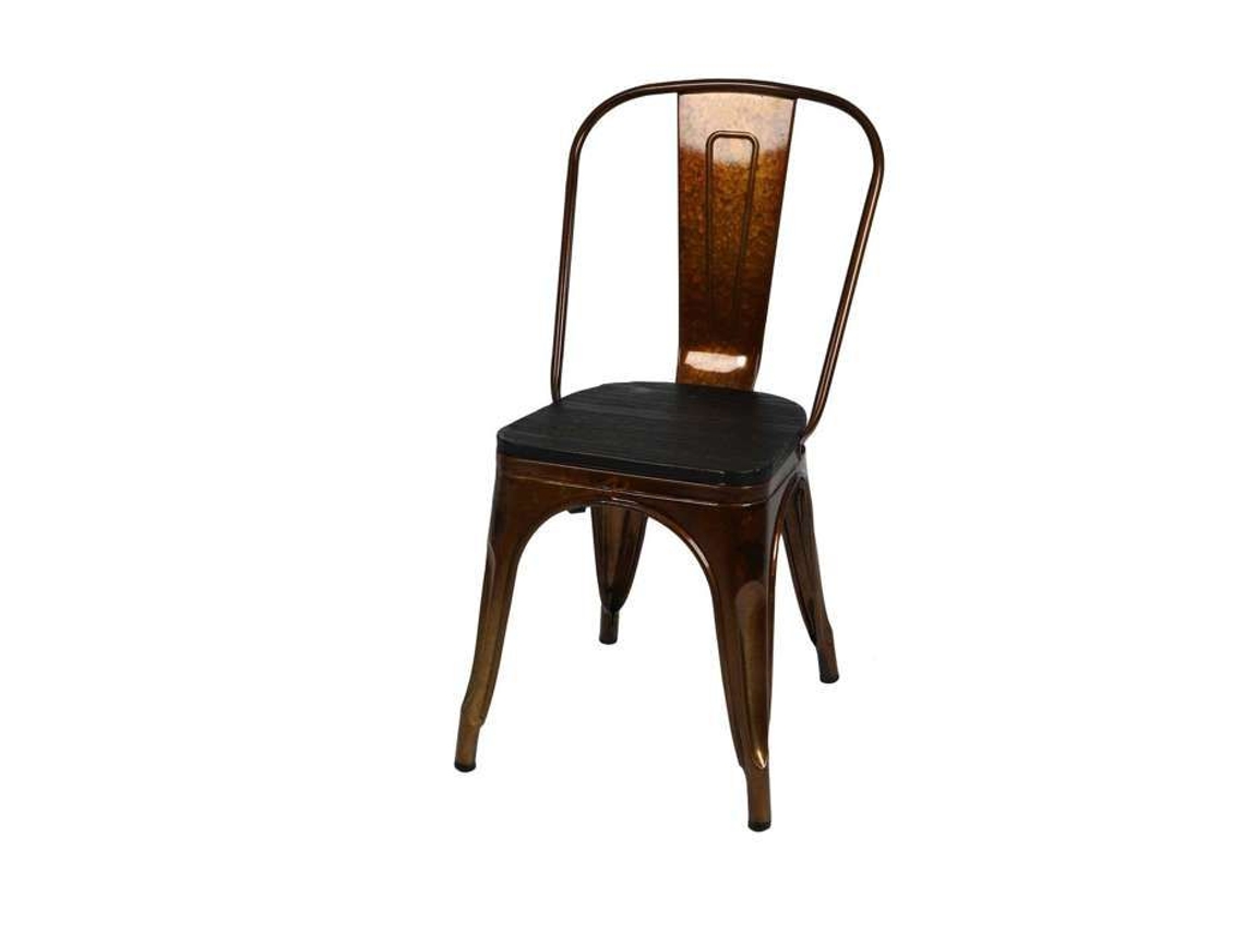 Chaise Vintage Liv H84 Cm Dourado e Preto URBAN LIVING