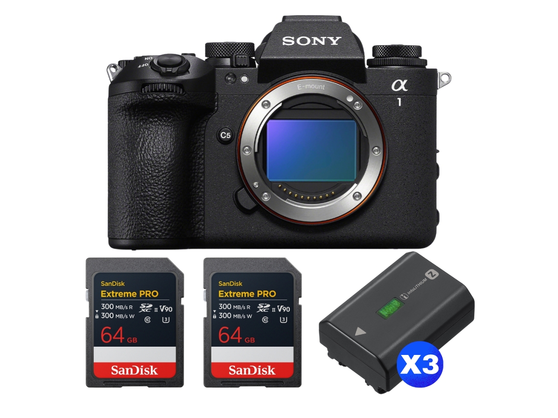 Alpha 1 Ii + 2 Sandisk 64gb Extreme Pro Uhs ii Sdxc + 3 Sony Np fz100 + Ebook “20 Dicas para Fotos Que Impressionam” SONY