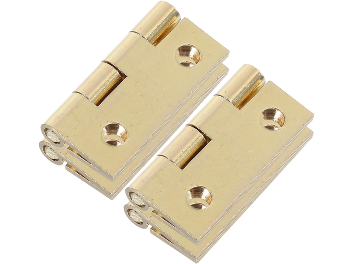 Dobradiças De Latão Shineofi Para Armários E Closets, Com Design Dobrável Plano, Operação Suave E Acabamento Reforçado