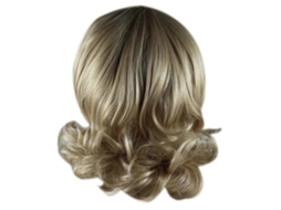 Peruca Feminina da Moda, Loira, Longa e Ondulada, com Frente Volumosa, Ideal para Festas. TAISHENGDA