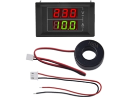 Ac60500v 100a Voltímetro Com Display Lcd Duplo Para Distribuição De