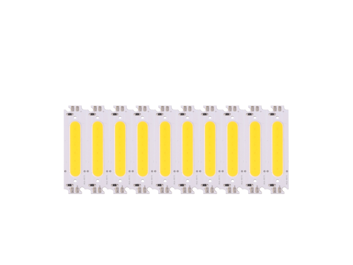 2026 10 Peças Fonte de Luz Chip Cob 12v 2w Led para Lâmpadas Diy Iluminação (branco Quente)