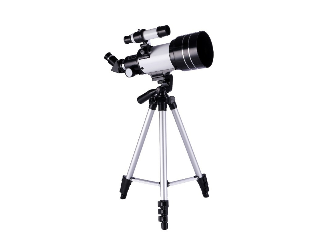 Telescópio astronômico de 70 mm, telescópio para observação de estrelas, kit de tripé ajustável, equipamento para observação astronômica.
