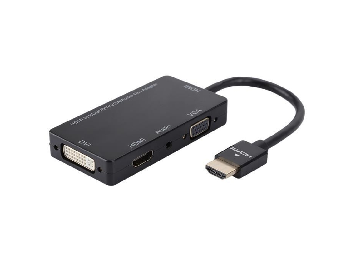 Conversor HURRISE para Vga/ /Dvi Cabledeconn 4 em 1 1920*1080P