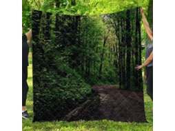 Colcha Acolchoada Fansu Capa de Cama Manta para Ar Condicionado Edredom Conjunto Sofá com Estampa 3d Floresta