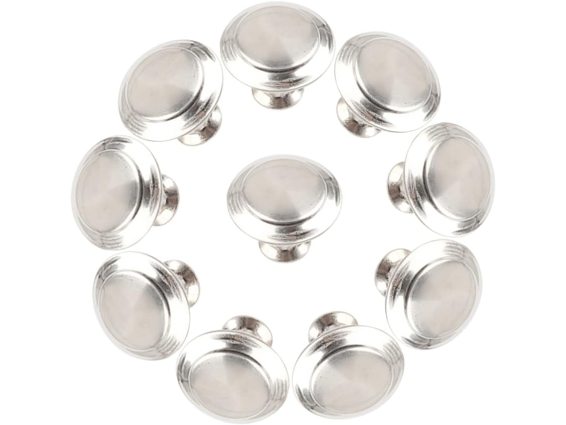 Gadpiparty Conjunto De 10 Puxadores Aço Inoxidável Escovado Para Portas Guarda Roupas Puxador Moderno