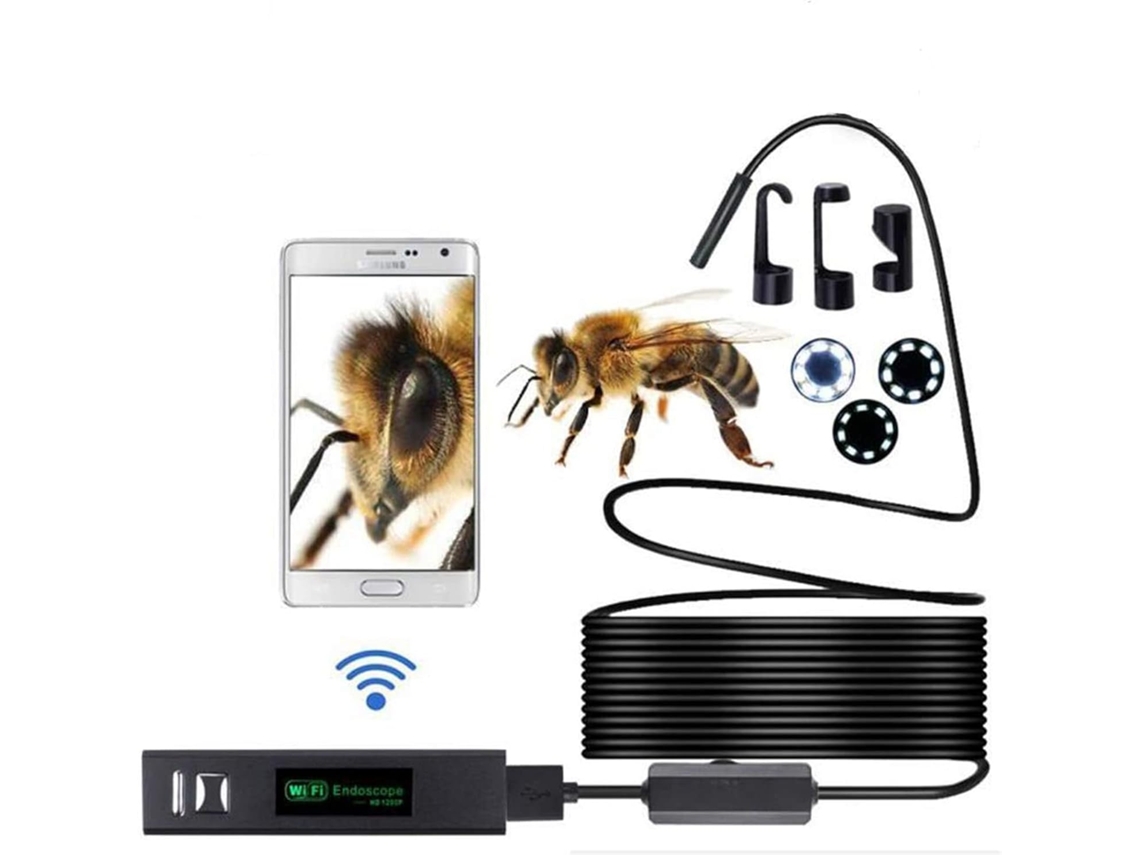 Câmera Endoscópica Sem Fio Hd Wifi Snake De 2,0 Mp Para Inspeção Para Android E Ios Brilvibera