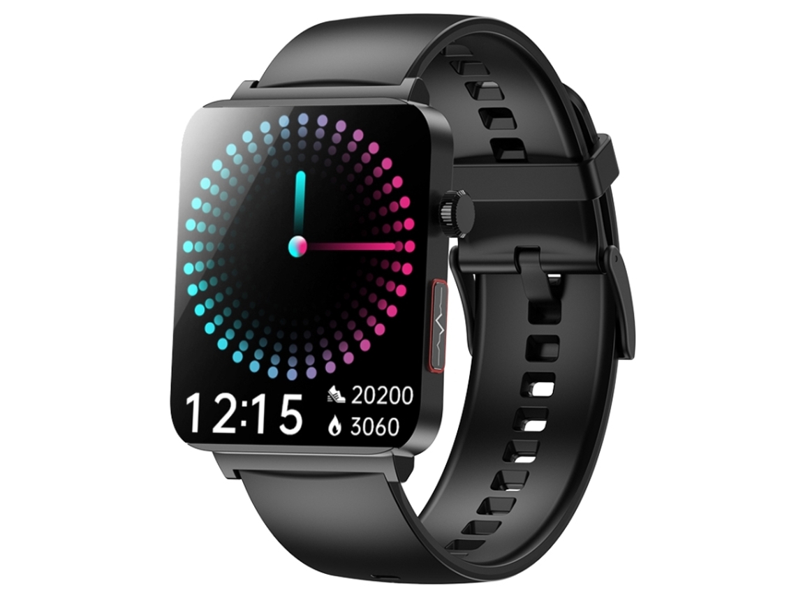 (preto) Pulseira Inteligente Com Tela Colorida De 1,96 Polegadas, Compatível Com Chamadas Bluetooth E Monitoramento De Saúde.