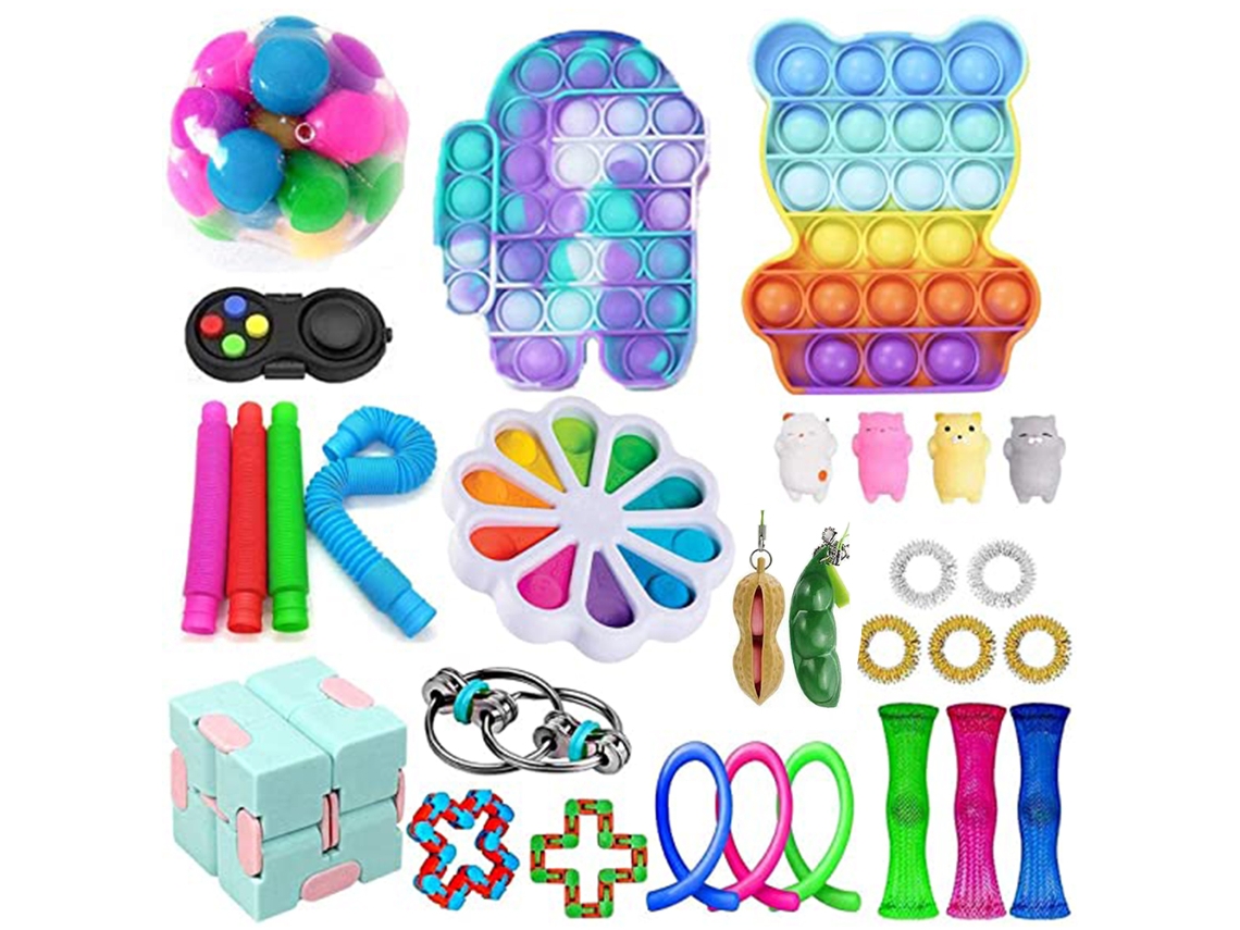Mali 30pcs Brinquedos Sensoriais Decompressão para Crianças Adultos Ansiedade Autismo