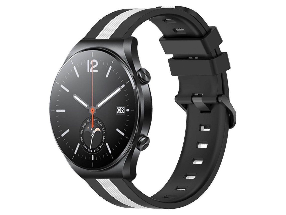 Pulseira De Silicone Bicolor Vertical De 22 Mm Para Xiaomi Mi Watch S1