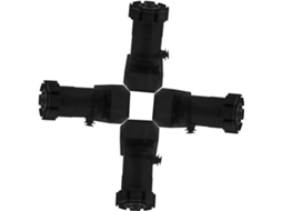 Nuobesty Conjunto De 4 Pés Niveladores Ajustáveis Para Móveis, Em Plástico, Para Armários, Mesas E Cadeiras, Com Design